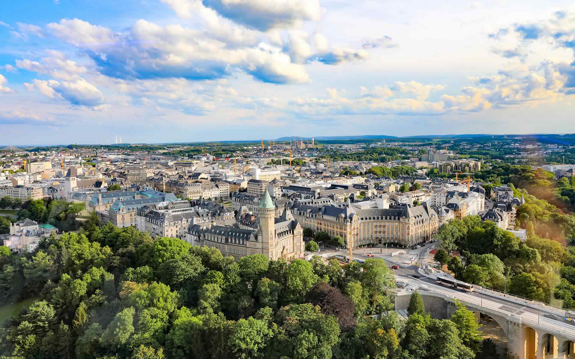 City Skyliner Luxembourg Foto